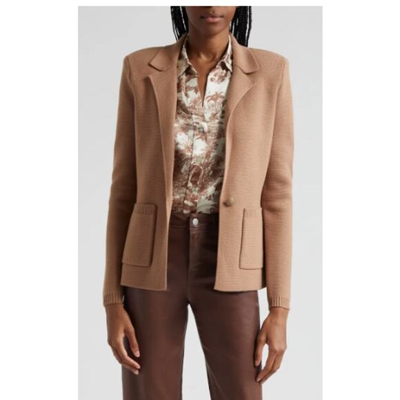 L'AGENCE Lacey Knit Blazer Size XS New with Tags - Picture 5 of 14